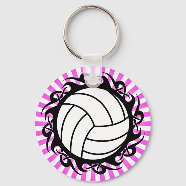 Porte-clés volley-ball tribal (Recto)