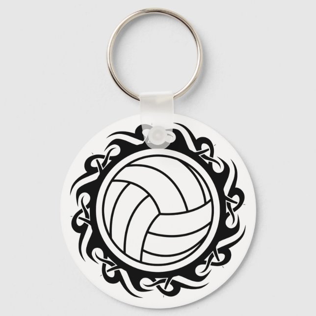 Porte-clés volley-ball tribal (Recto)