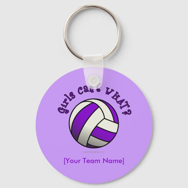 Porte-clés Volley-ball violet (Recto)