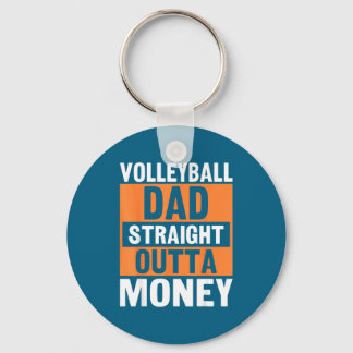 Porte-clés Volleyball Dad Straight Outta Money Funny Srts Par