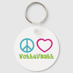 Porte-clés Volleyball d'amour de paix