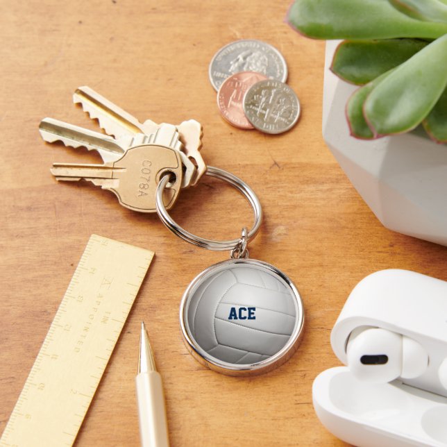Porte-clés Volleyball look Porte - clé personnalisé (Bureau)