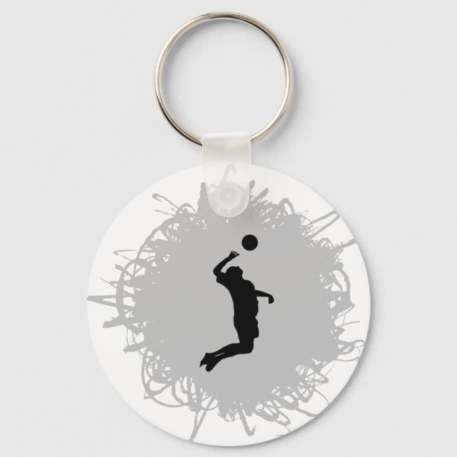 Porte-clés Volleyball Scribble Style (Homme) (Recto)