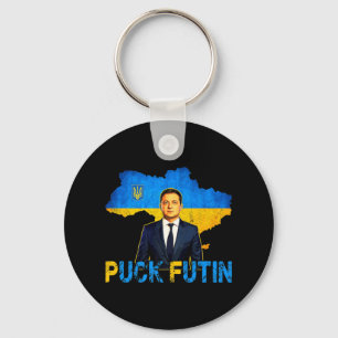 Porte-clés Volodymyr Zelensky Puck Futin Mème Je Me Trouve Av