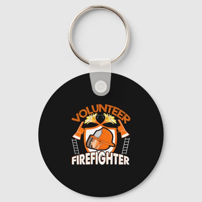 Porte-clés Volunteer Firefighter Fireman Gift Proud Firefight (Recto)