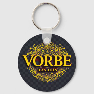 Porte-clés VORBE Mode Signature or Monogramme Porte - clé