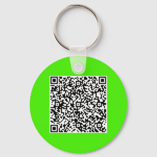 Porte-clés Vos informations d'analyse de code QR Cadeau Porte