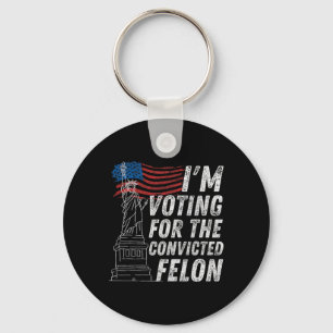 Porte-clés Vote Condamné Felon Funny Pro Trump 2024