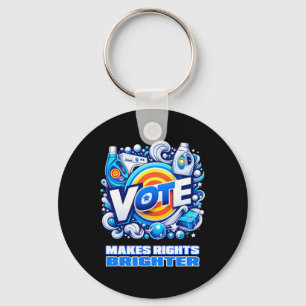 Porte-clés Vote Détergent Bright Bright Funny Vintage 2024