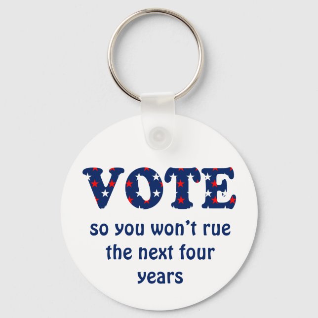 Porte-clés Vote ou Rue l'élection (Recto)