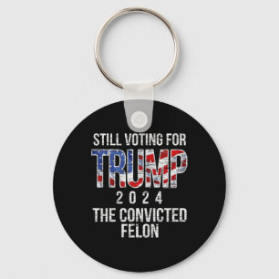 Porte-clés Vote Pour Trump 2024 Condamné Felon Convict Vint