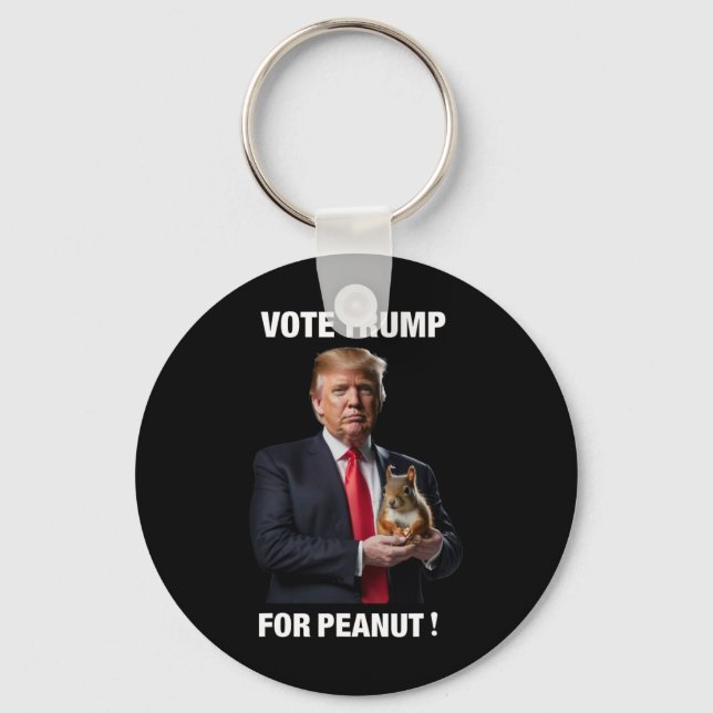 Porte-clés Vote Trump For Peanut The Squirrel 5  (Recto)