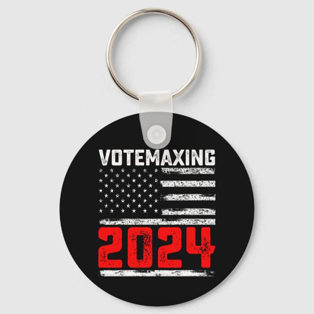 Porte-clés VoteMaxing 2024 Élection présidentielle de Trump (Recto)
