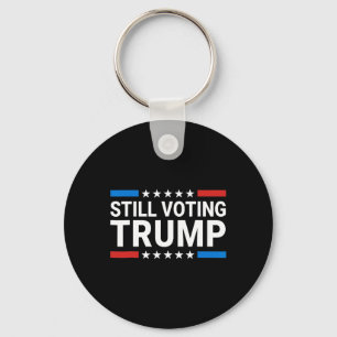 Porte-clés Voter Trump 2024 Drapeau patriotique américain Hom