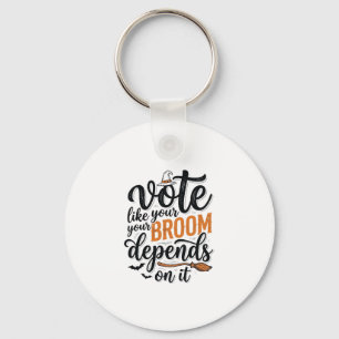 Porte-clés Votez comme si votre balai en dépendait T-shirt Ha