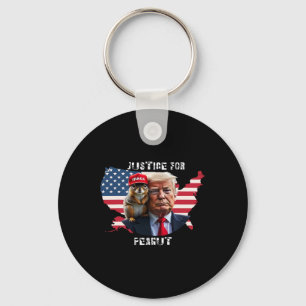 Porte-clés Votez Trump pour Peanut l'écureuil