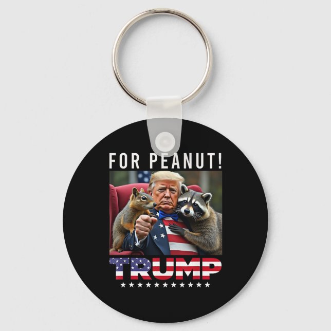 Porte-clés Votez Trump pour Peanut l'écureuil 3  (Recto)