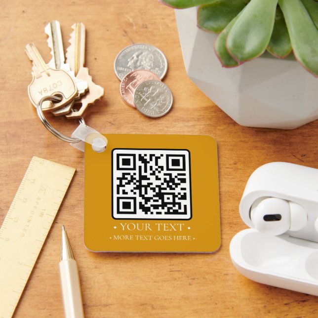 Porte-clés Votre code QR d'entreprise (Bureau)