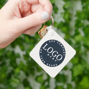 Porte-clés Votre entreprise Logo QR Code Employés Swag