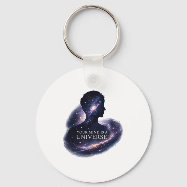 Porte-clés Votre esprit est un univers (Recto)