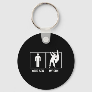 Porte-clés Votre Fils Mon Fils Judo Karate Fier