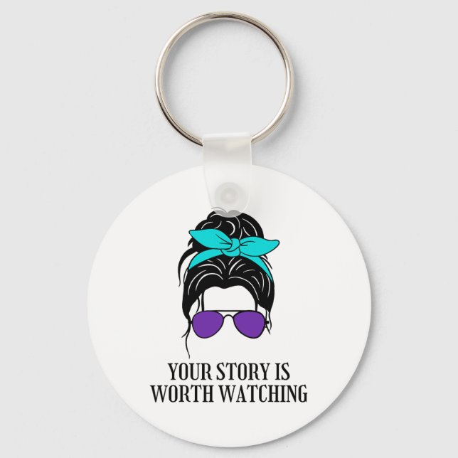 Porte-clés Votre Histoire Vaut La Peine De Regarder La Préven (Recto)