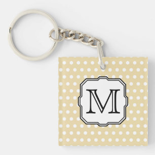 Porte-clés Votre lettre. Monogramme fait sur commande. Point