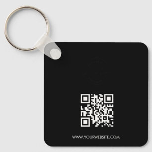 Porte-clés Votre logo et code QR vont ici Simple Personnalis
