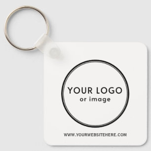 Porte-clés Votre logo et texte personnalisé