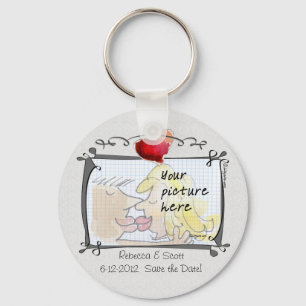 Porte-clés Votre mariage photo Sauvez la date Porte - clés