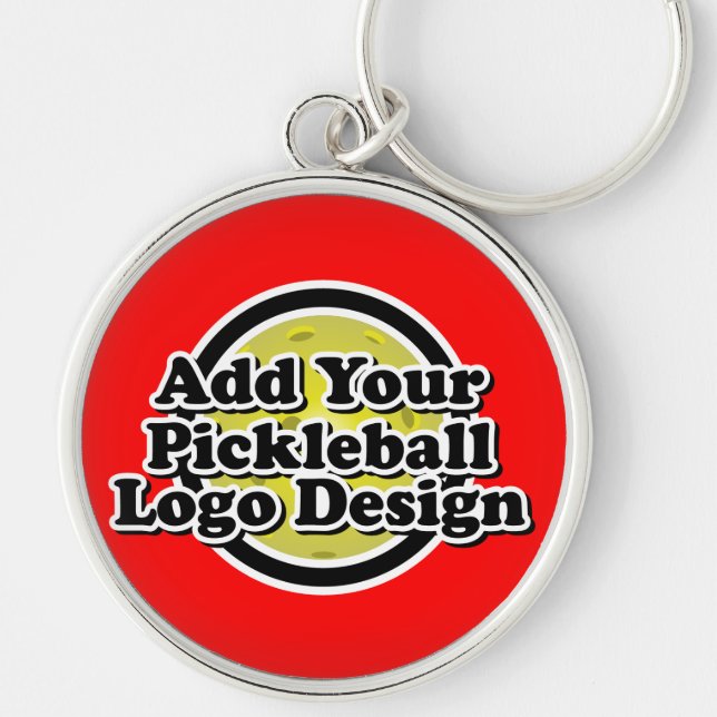 Porte-clés Votre Porte - clé de logo Pickleball (Devant)