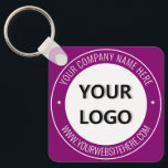 Porte-clés Votre Porte - clé d'entreprise avec logo et texte<br><div class="desc">Couleurs et polices personnalisées - Concevez votre propre Porte - clé personnalisé avec votre entreprise Logo et nom Site Web ou texte personnalisé Cadeau Porte - clé d'entreprise promotionnel - Ajouter votre logo / image ou code QR - Photo, nom / société, site Web ou autre information / texte -...</div>