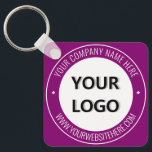 Porte-clés Votre Porte - clé d'entreprise avec logo et texte<br><div class="desc">Couleurs et polices personnalisées - Concevez votre propre Porte - clé personnalisé avec votre entreprise Logo et nom Site Web ou texte personnalisé Cadeau Porte - clé d'entreprise promotionnel - Ajouter votre logo / image ou code QR - Photo, nom / société, site Web ou autre information / texte -...</div>