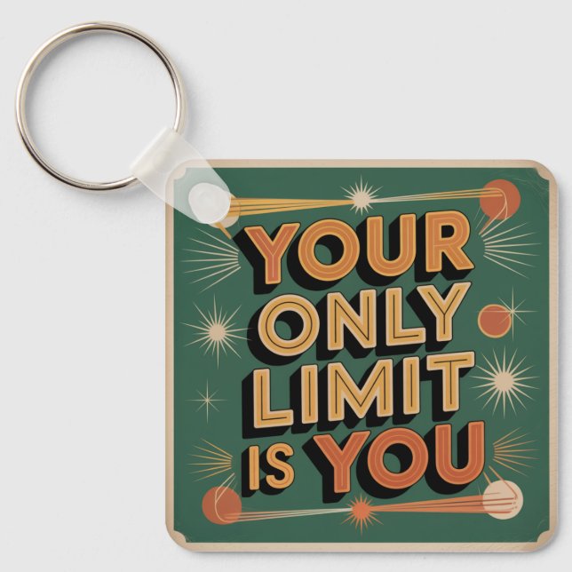Porte-clés Votre seule limite est vous (Recto)