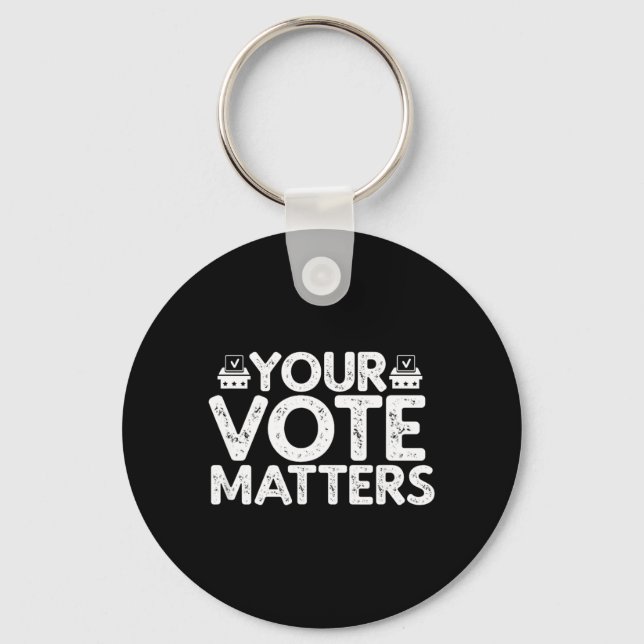 Porte-clés Votre Vote Élection Électeur (Recto)
