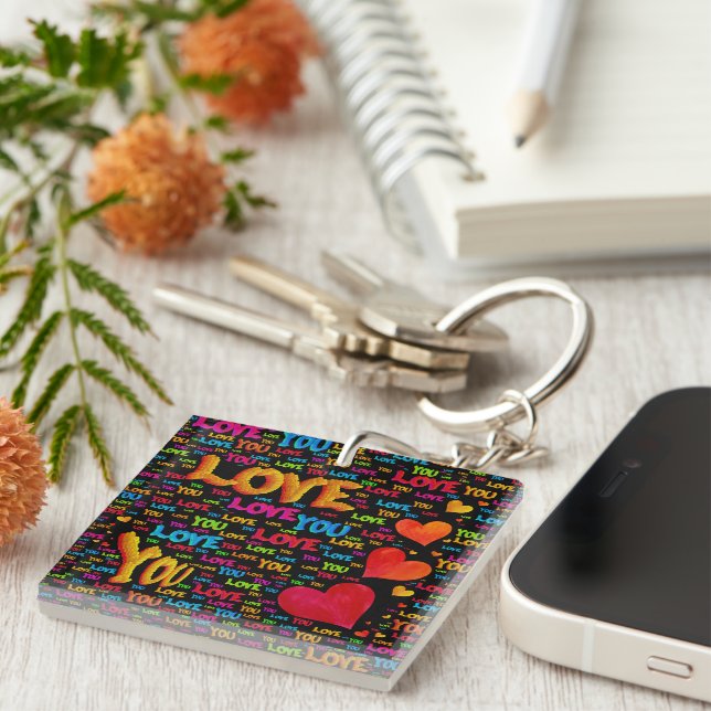 Porte-clés Vous aimez Porte - clé (Devant Droit)