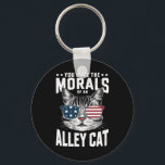 Porte-clés Vous Avez La Morale D'Un Chat Alley Drôle plaisant<br><div class="desc">Vous Avez La Morale D'Un Chat Alley Drôle plaisanterie</div>