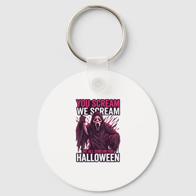 Porte-clés Vous criez Nous Halloween Ghostface Couteau Sangla (Recto)