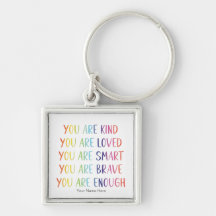 Vous êtes aimé Affirmations positives arc-en-ciel