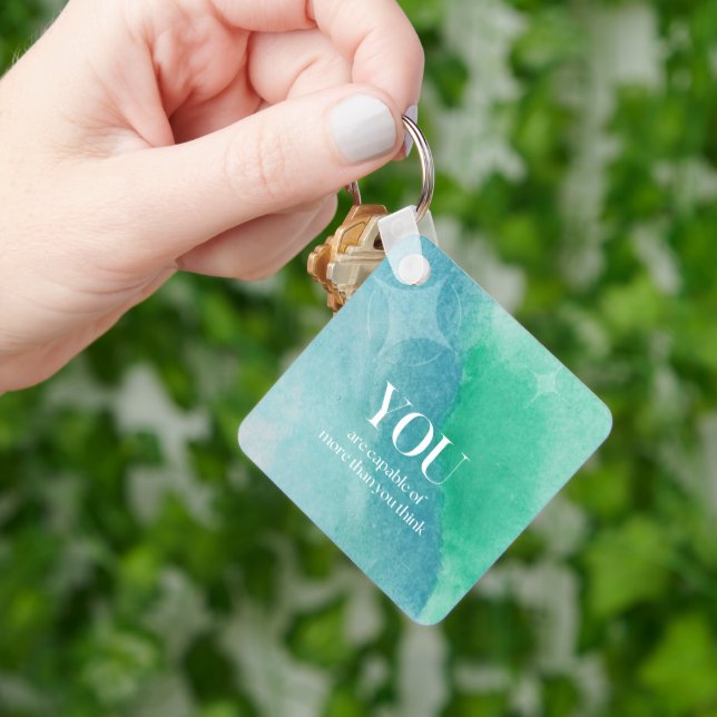 Porte-clés Vous êtes Capable Citation Inspirationnelle (main)