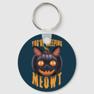 Porte-clés Vous êtes en train de ramper Meowt   Chat noir Hal
