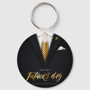 Porte-clés Vous êtes le meilleur papa jamais Black Gold Fête 