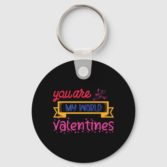 Porte-clés Vous Êtes Mes Valentines Mondiales (Recto)