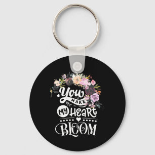 Porte-clés Vous Faites Fleurir Mon Coeur