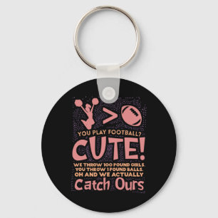 Porte-clés Vous jouez au football Cute Cheerleading Cheerlead