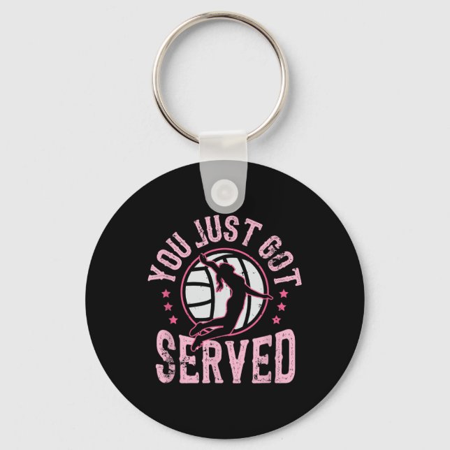 Porte-clés Vous venez de servir Volleyball de plage  (Recto)