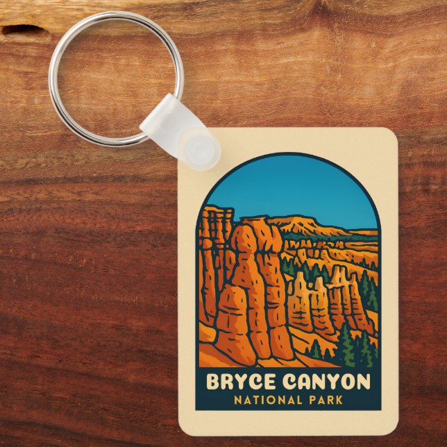 Porte-clés Voyage à l'ancienne Parc national de Bryce Canyon  (Recto)