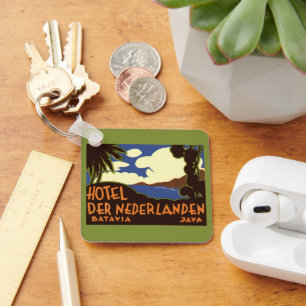 Porte-clés Voyage Ancien Jakarta Indonésie Hôtel Nederlanden