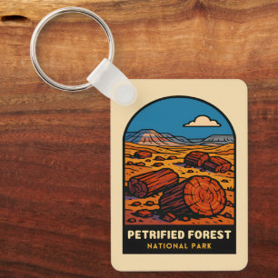 Porte-clés Voyage Ancien Parc National de la Forêt Pétrifiée