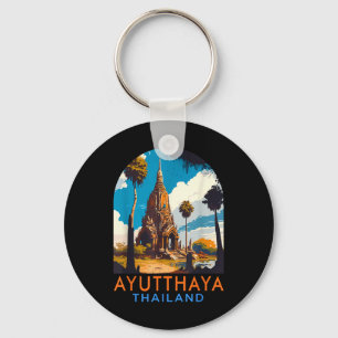 Porte-clés Voyage Ayutthaya Voyage Vacances Été Ayutthaya Th